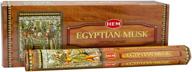 🕯️ hem incense - egyptian musk - 20 gram tubes - pack of 6 логотип