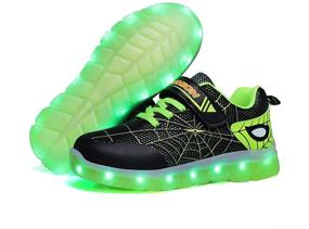 img 3 attached to 👟 YUNICUS Toddler Lighted Sneaker: Fun and Stylish Boys' Shoes for Toddlers