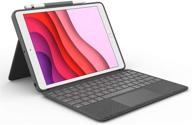 🔌 logitech combo touch keyboard case for ipad (7th, 8th, and 9th gen) - trackpad, wireless keyboard, smart connector - graphite логотип