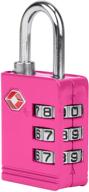 travelon tsa luggage lock pink cats logo