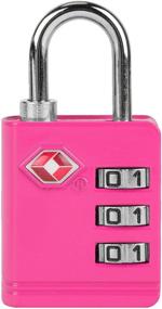 img 1 attached to Travelon TSA Luggage Lock Pink Cats