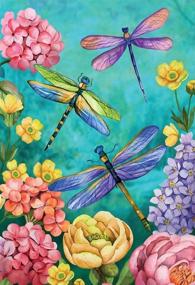 img 4 attached to 🎨 Набор для творчества PinePoem Dragonfly DIY Gift Diamond Painting - искусство и ремесло для взрослых, украшение стен дома - разноцветные материалы для рисования, набор для вышивания бисером 12x16 дюймов