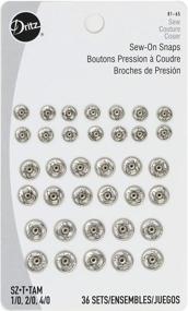 img 3 attached to 🧷 Dritz 81-65 Sew-On Snaps, Nickel-Plated Brass, Size 1/0, 2/0 & 4/0, 36 Count