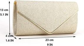 img 3 attached to 👝 Women's Prom Evening Clutch Purse, Sparkling Handbag with Detachable Chain for Wedding and Party – SEO-Optimized