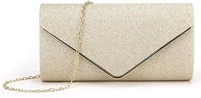 img 4 attached to 👝 Women's Prom Evening Clutch Purse, Sparkling Handbag with Detachable Chain for Wedding and Party – SEO-Optimized