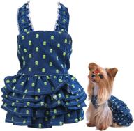 🐶 adorable msnfoasm dog princess tutu dress with skeleton prints - ideal for small dog girl's cute cowboy look! логотип