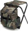 foldable camping backpack compact fishing logo