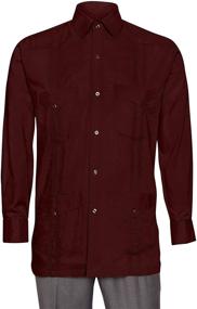 img 1 attached to 👔 Gentlemen's Collection Linen Guayabera Shirt for Men - Clothing & Shirts