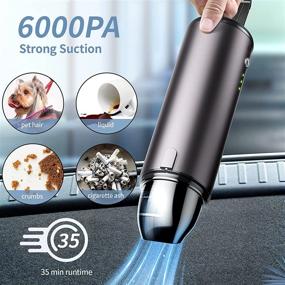 img 3 attached to 🧼 Cordless Rechargeable Handheld Cleaner with Water Washable Feature