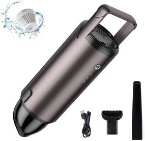 img 4 attached to 🧼 Cordless Rechargeable Handheld Cleaner with Water Washable Feature