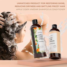 img 2 attached to 💆 Boost Hair Growth & Treat Hair Loss with GoodMood Apple Cider Vinegar Shampoo & Conditioner - DHT Blockers for Men and Women