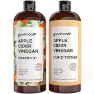 💆 boost hair growth & treat hair loss with goodmood apple cider vinegar shampoo & conditioner - dht blockers for men and women logo