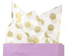 img 2 attached to CleverDelights Metallic Polka Premium Tissue