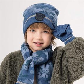img 1 attached to Accsa Girls Winter Gloves Beanie: Essential Accessories for Girls to Stay Warm in Cold Weather