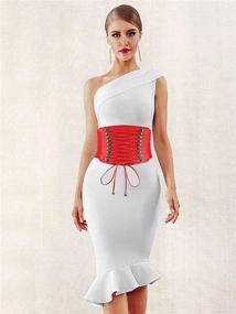 img 2 attached to Womens Leather Cincher Corsets Training Women's Accessories for Belts