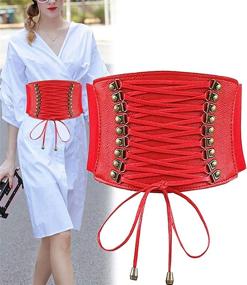 img 1 attached to Womens Leather Cincher Corsets Training Women's Accessories for Belts