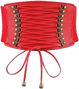 img 3 attached to Womens Leather Cincher Corsets Training Women's Accessories for Belts