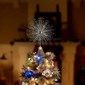 img 2 attached to Christmas Glitter Holiday Starburst Decoration - Ornativity Flower Tree Topper