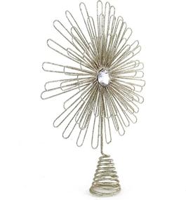 img 1 attached to Christmas Glitter Holiday Starburst Decoration - Ornativity Flower Tree Topper