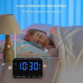 img 1 attached to DreamSky Alarm Clock Radio Bedroom