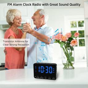 img 3 attached to DreamSky Alarm Clock Radio Bedroom