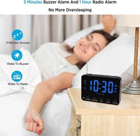 img 2 attached to DreamSky Alarm Clock Radio Bedroom