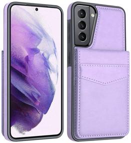 img 3 attached to 📱 LakiBeibi Samsung Galaxy S21 5G Wallet Case - Stylish Purple Leather Flip Cover with Card Holders for 6.2 Inches (2021)