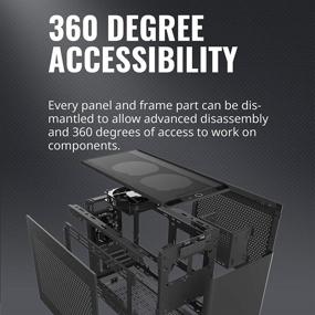 img 3 attached to Корпус Cooler Master NR200 SFF Mini-ITX с вентиляционной панелью и 360-градусным доступом - доступный корпус малого форм-фактора для видеокарт Triple-slot