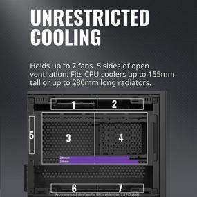 img 2 attached to Корпус Cooler Master NR200 SFF Mini-ITX с вентиляционной панелью и 360-градусным доступом - доступный корпус малого форм-фактора для видеокарт Triple-slot