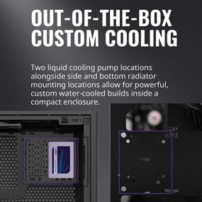 img 1 attached to Корпус Cooler Master NR200 SFF Mini-ITX с вентиляционной панелью и 360-градусным доступом - доступный корпус малого форм-фактора для видеокарт Triple-slot