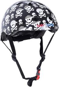 img 4 attached to 🔒 Stay Safe with Kiddimoto Kids Patterned Helmet (Skullz, Medium): Stylish Protection for Young Riders