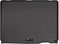 husky liners 20081: black cargo liner for 2015-19 jeep renegade logo