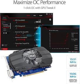 img 2 attached to 🎮 Asus GeForce GT 1030 2GB PH-GT1030-O2G Phoenix Fan OC Edition Graphics Card with HDMI and DVI