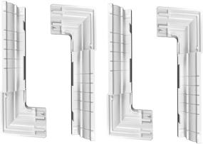 img 2 attached to White 4 Piece Adjustable Single AWPT WRAPTRIM4PC ADJ