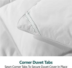 img 1 attached to Cozynight Soft Oversize King Comforter-Lightweight Down Alternative Duvet Insert: Fluffy, Breathable, Reversible (White, 110“x98”)