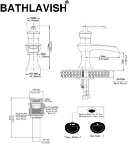 img 3 attached to 🚿 Bathlavish Bathroom Waterfall Farmhouse Lead Free: Effortlessly Elegant Water Fixtures for a Safer and Luxurious Bathing Experience
