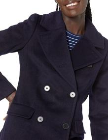 img 2 attached to Lark Ro Breasted Peacoat Charcoal Women's Clothing