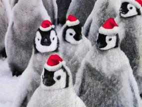 img 1 attached to 🐧 Adorable Penguin Christmas Throw Blanket- Soft & Cozy Flannel Blanket with Red Hat - Perfect Kids' Christmas Decor - 40"x50