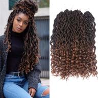 new style dorsanee goddess faux locs crochet hair: bouncy and fashionable loc hair extension for women (6packs,t1b/30#) logo