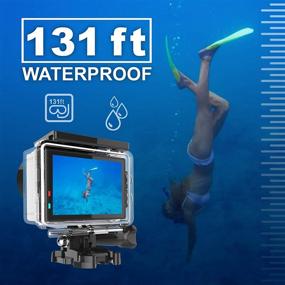 img 1 attached to 📷 Yolansin 2021 Upgrade: 4K Waterproof Action Camera 20MP 40M EIS, 2 Batteries, Remote Control, and Mounting Accessories