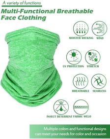 img 3 attached to Washable Balaclava for Girls: Reusable Protection Covering Accessory