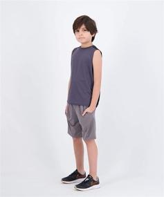 img 3 attached to Boys' Active Clothing: Sleeveless Performance Basketball Undershirt - Pack