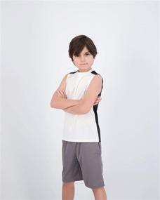 img 2 attached to Boys' Active Clothing: Sleeveless Performance Basketball Undershirt - Pack