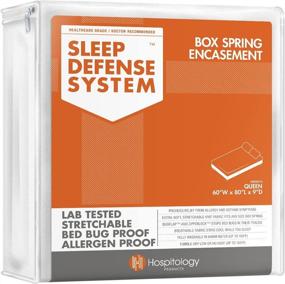 img 4 attached to HOSPITOLOGY PRODUCTS Box Spring Encasement – Bed Bug & Dust Mite Proof Queen Size - Sleep Defense System