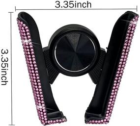 img 3 attached to Bling Car Phone Holder Accessories & Supplies for Vehicle Electronics Accessories