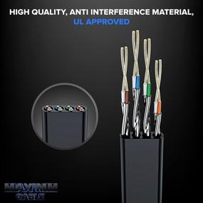 img 2 attached to 🐱 Maximm Cat7 Flat Ethernet Cable: Reliable and Durable Industrial Electrical Connection Solution