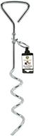 sungrow steel tie out leash stake: strong, convenient and safe for dogs up to 80 pounds logo