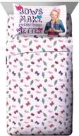 🎀 vibrant jojo siwa sweet life pink/white twin sheet set by nickelodeon - 3 piece logo