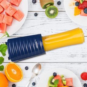 img 3 attached to La Reveuse Smoothies Blender 300W with 18oz BPA-Free Portable Travel Sports Bottle (Navy) - Boost Your SEO!