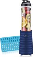 la reveuse smoothies blender 300w with 18oz bpa-free portable travel sports bottle (navy) - boost your seo! логотип